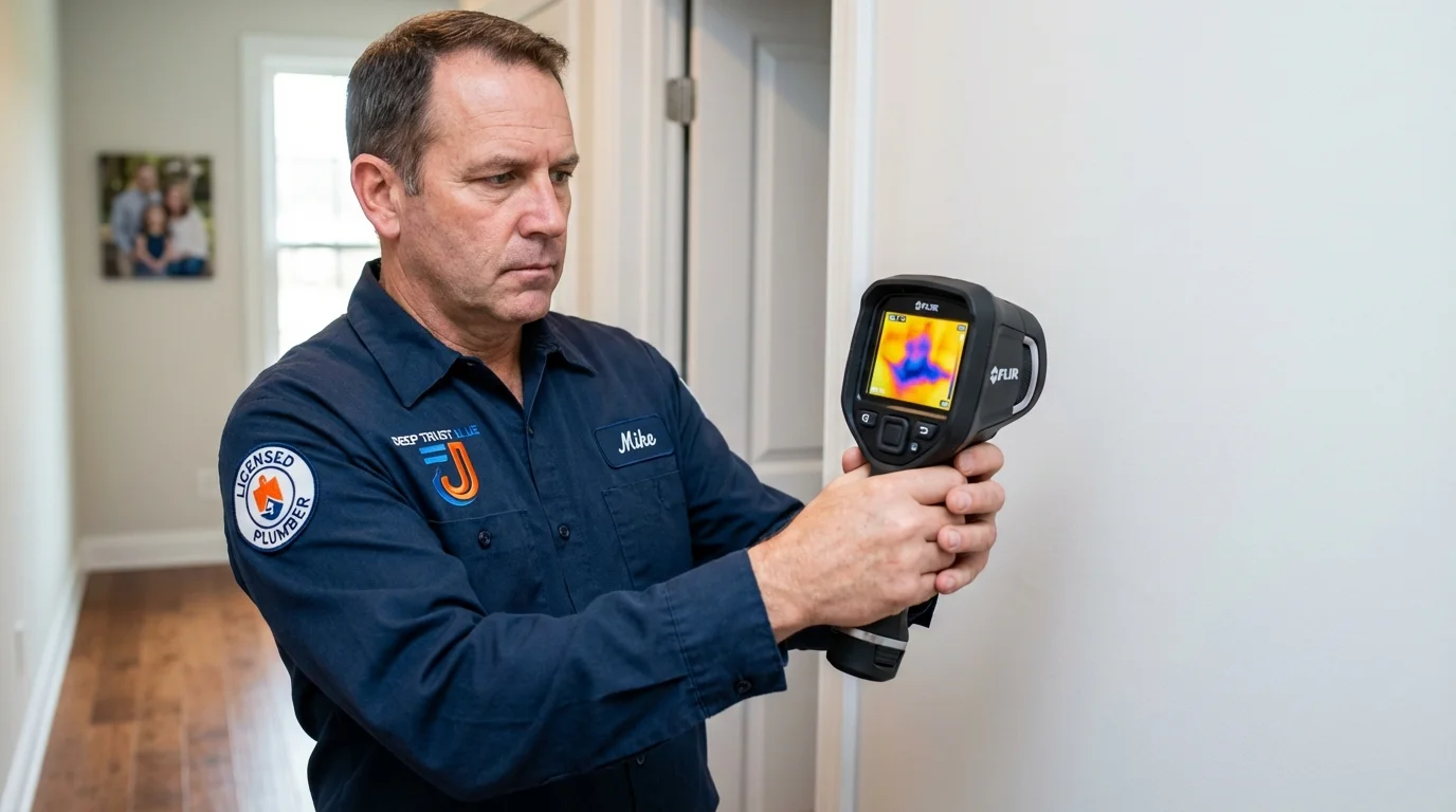 Thermal imaging leak detection by Johns Plumbing LLC in Friedens
